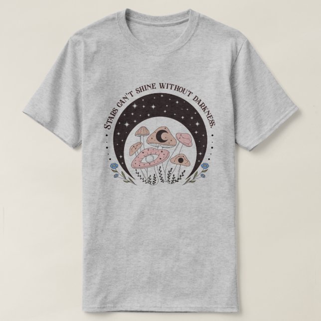 Camiseta Estrelas não podem brilhar sem escuridão (Frente do Design)