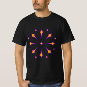 Camiseta Estrelas Radiais Padrão Estrela Cósmica