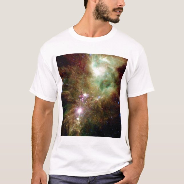 Camiseta Estrelas recém-nascidas no cluster da Árvore de Na (Frente)