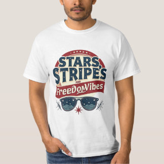 Camiseta Estrelas, Stripes e Víblias de Liberdade