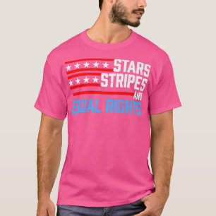 Camiseta Estrelas strips e direitos iguais patrióticos Vint