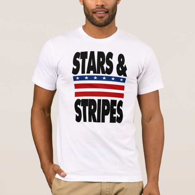 Camiseta Estrelas & T das listras (Frente)