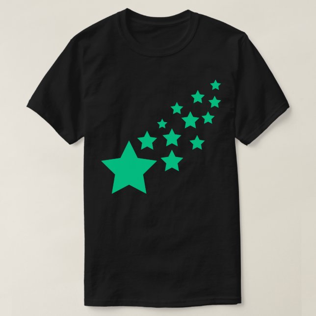 Camiseta Estrelas Verdes (Frente do Design)