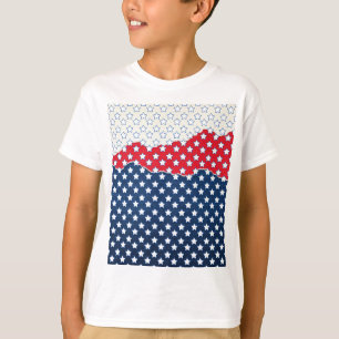 Camiseta Estrelas Vermelhas, Brancas e Azuis (EUA) (Estados