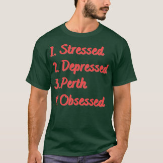 Camiseta Estresse, Perna Deprimida Obcecada