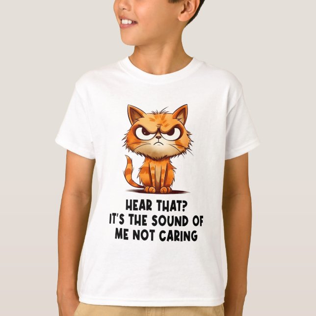 Camiseta Estresse Raiva, Gato Engraçado Memória De Estresse (Frente)