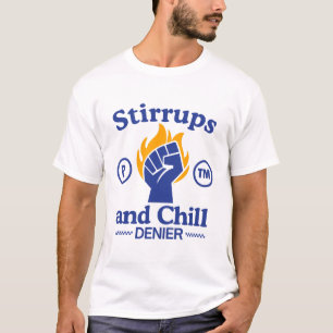 Camiseta Estribos e negação de frio
