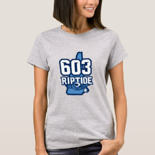 Camiseta estripada 603 feminina com nome e número