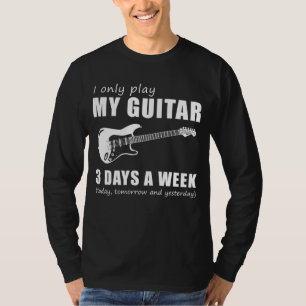 Camiseta Estrum e sorriso - Eu só toco meu violão 3 dias po