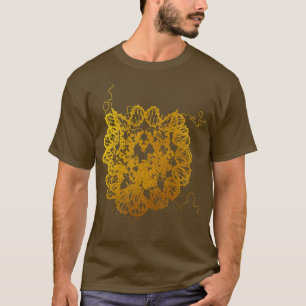 Camiseta Estrutura de cristais de DNA 4