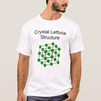 Camiseta Estrutura de cristal da alface