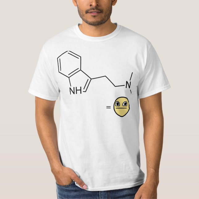 Camiseta Estrutura química do DMT (Frente)