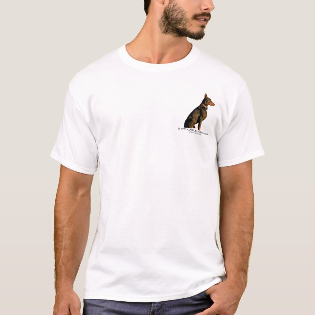 Camiseta Estudante da honra do Doberman (Frente)