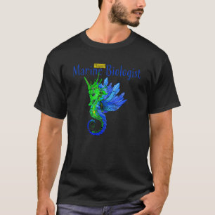 Camiseta Estudante de Biologia no Cavalo do Mar
