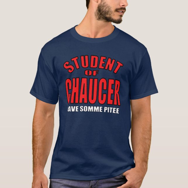 Camiseta Estudante de Chaucer (Frente)