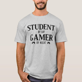 Camiseta Estudante de Dia Jogador de Noite, Graduado em Jog