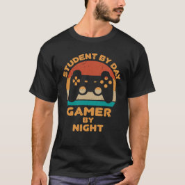 Camiseta Estudante de Dia Jogador de Noite, Graduado em Jog