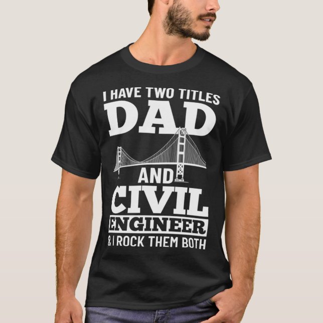 Camiseta Estudante de Engenharia do Construtor de Ponte do  (Frente)