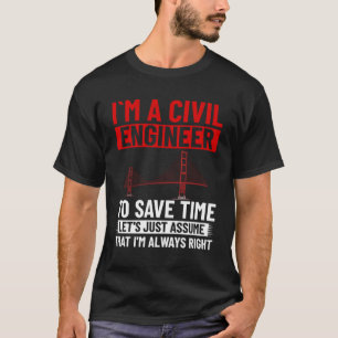 Camiseta Estudante de Engenharia do Construtor de Ponte do