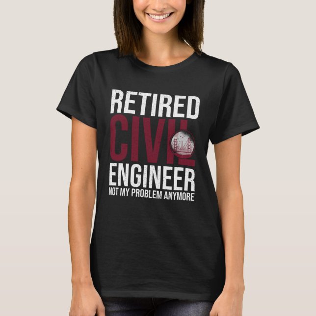 Camiseta Estudante de Engenharia do Construtor de Ponte do  (Frente)
