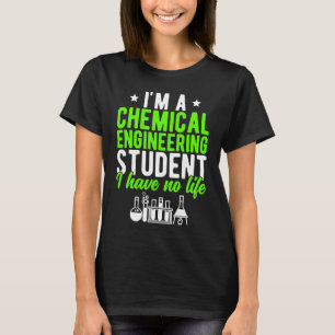 Camiseta Estudante de Engenharia Química Futuro Engenheiro