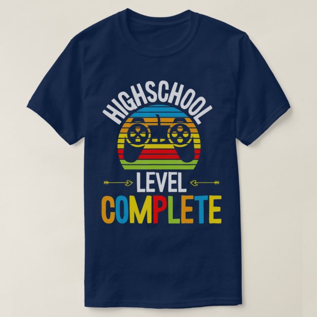 Camiseta Estudante de Formando de Graduação Completa no Nív (Frente do Design)