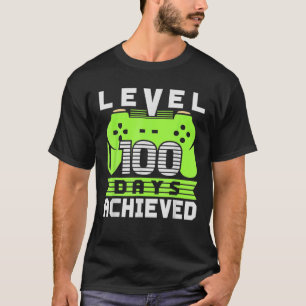Camiseta Estudante De Jogos De Vídeo 100º Dia Professor 1