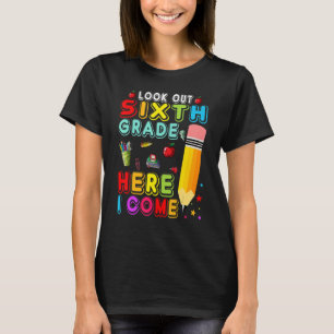 Camiseta Estudante de Lápis de Curta Escala