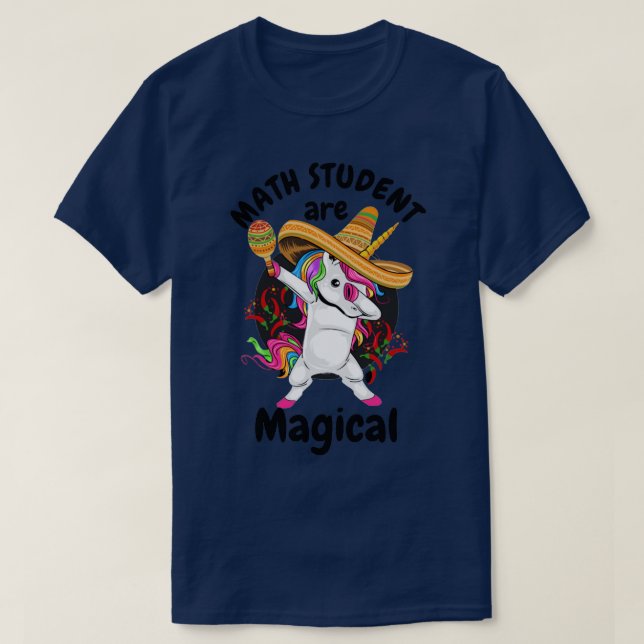 Camiseta Estudante De Matemática É Estudante De Matemática  (Frente do Design)