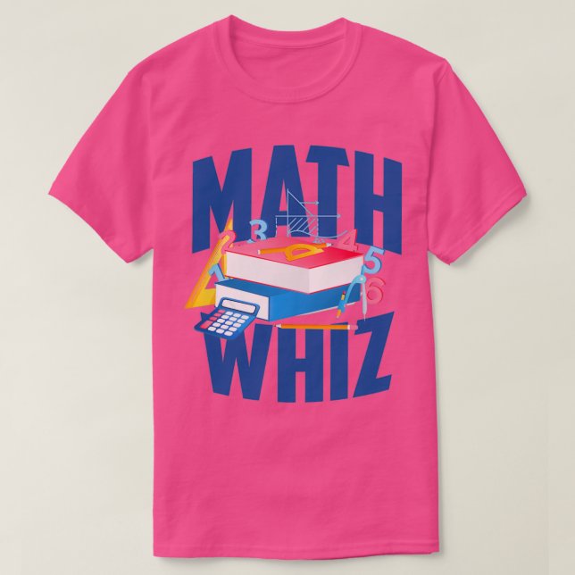 Camiseta Estudante de Matemática em Math Whiz (Frente do Design)