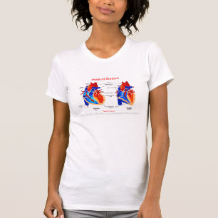 Camiseta Estudante de Medicina do divertimento T-no coraç