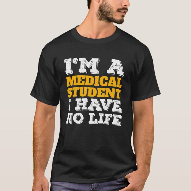 Camiseta Estudante de Medicina Sou estudante de Medicina Nã (Frente)