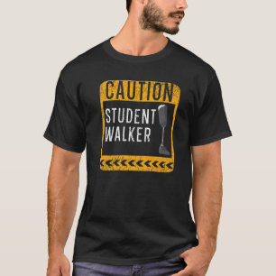 Camiseta Estudante de Precaução Walker Desativado Amputee A