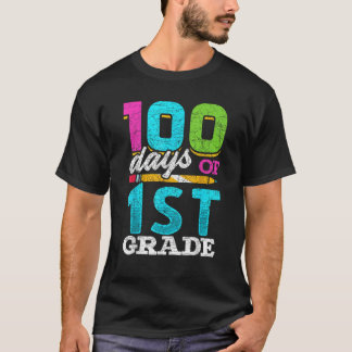 Camiseta Estudante De Primeiro Grau 100. º Dia Oferece 100 
