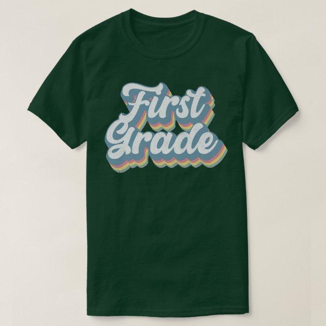 Camiseta Estudante de primeiro grau de professores 1 rua de (Frente do Design)