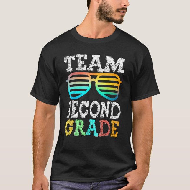 Camiseta Estudante de segundo grau de segundo de equipe de  (Frente)