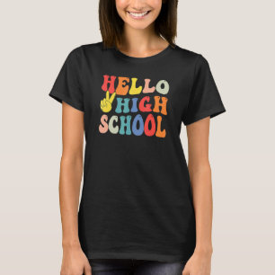 Camiseta Estudante de Segundo grau Peace Hello