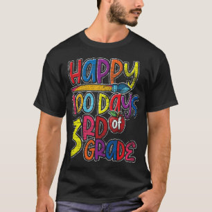 Camiseta Estudante De Terceiro Grau Dotado 100 Dias De Esco