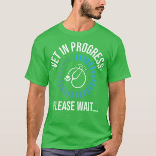 Camiseta Estudante De Vet Em Andamento