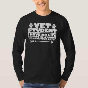 Camiseta Estudante de Veterinária Fofa Estou Aprendendo a S