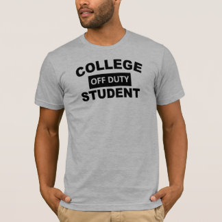 Camiseta Estudante fora de serviço da faculdade