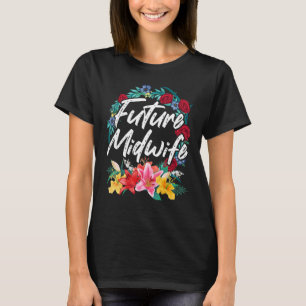 Camiseta Estudante Obgyn Enfermeira Doula Futuramente da Pa