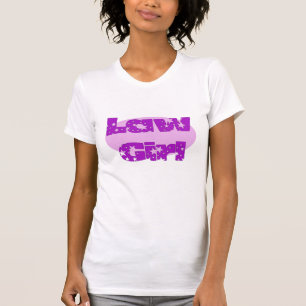 Camiseta Estudante personalizável "Garota-Lei", advogado, p