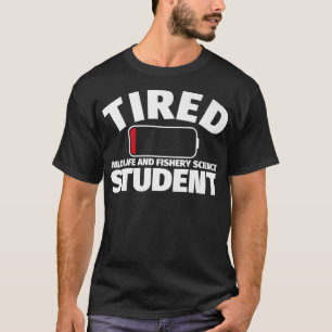 Camiseta Estudante universitário de Ciências da Pesca e da