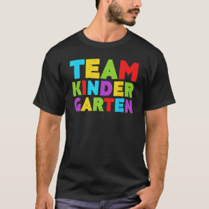 Camiseta Estudantes De Jardim De Infância Da Equipe Bonita