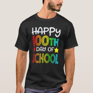 Camiseta Estudantes do 100º Dia Crianças Felizes 100 Dias D