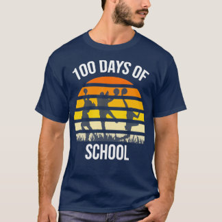 Camiseta Estudantes do 100º Dia Meninas Basquete 100 Dias O