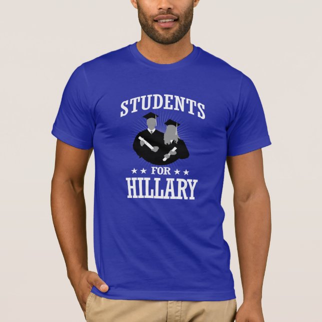 CAMISETA ESTUDANTES PARA HILLARY (Frente)