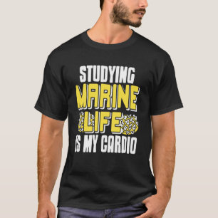Camiseta Estudar Espécies Oceânicas É Meu Humor Cardio