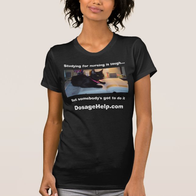 Camiseta Estudar para nutrir é resistente (a imagem bonito (Frente)
